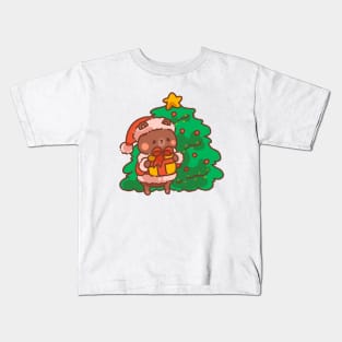 Beary Merry Christmas Kids T-Shirt